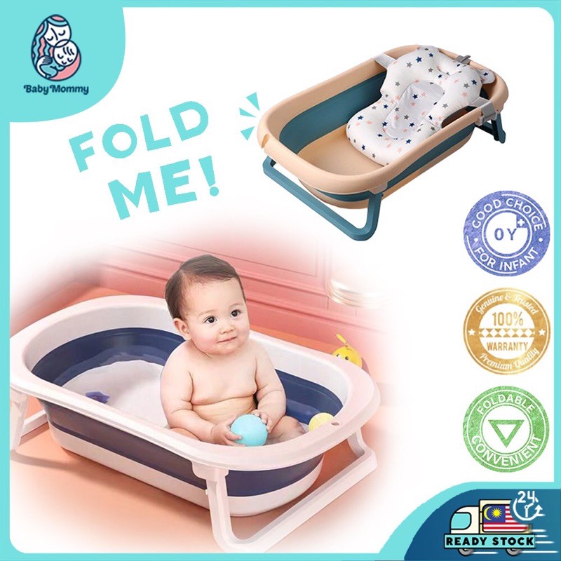 🇲🇾 ReadyStock 2020 Baby Fashion Foldable Bath Tub Baby Tub ...