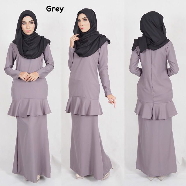 S 5XL Munira Baju  Kurung  raya  2019  plussize kenduri 