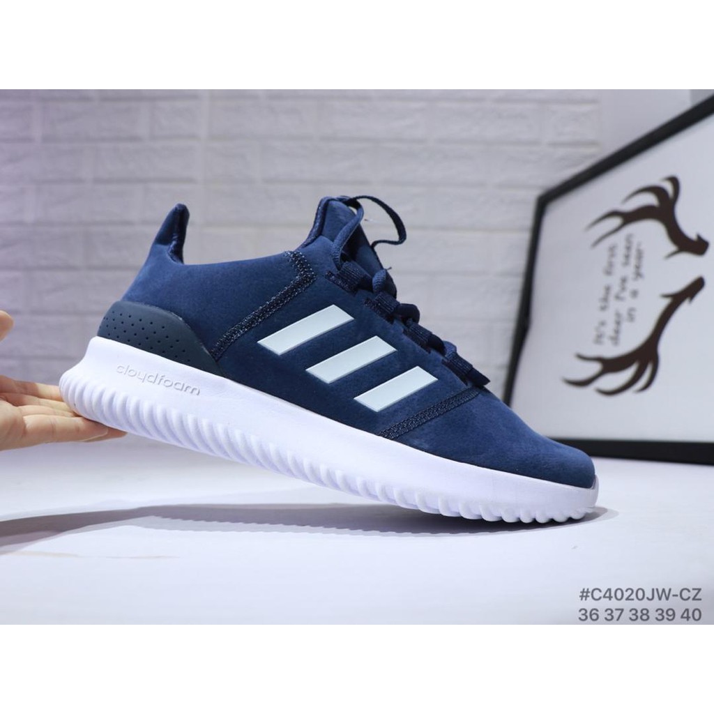 adidas cloudfoam blue shoes