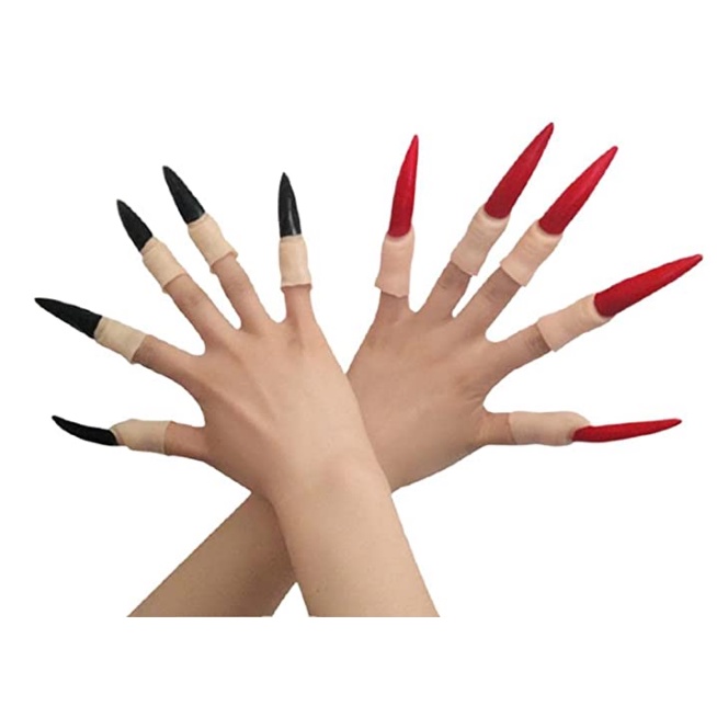 MSIA Ready Stock/ Nail Claws False 10 PCs Halloween Vampire Zombie