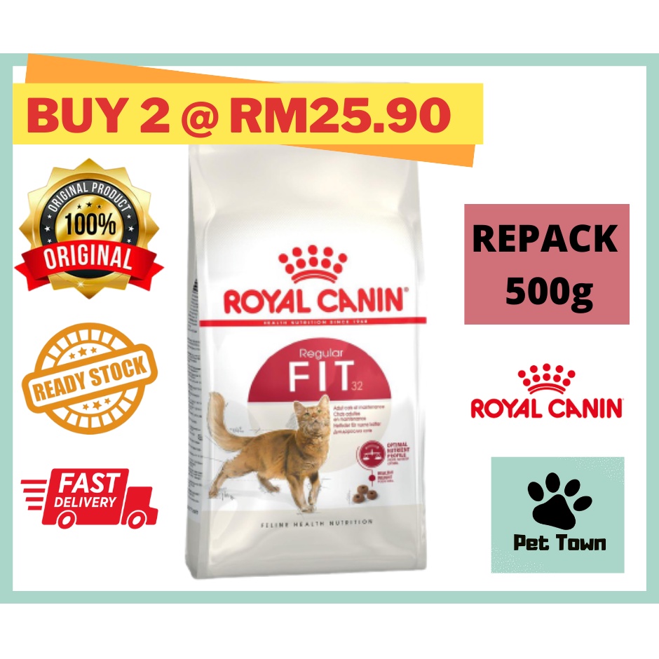 Royal Canin Fit 32 (Repack 500G) Makanan Kucing Pet Food Cat Food ...