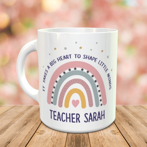 Teacher Personalised Mug with Name, teacher's day, hari guru, birthday, gift, hadiah, harijadi, kucing, cawan, cup