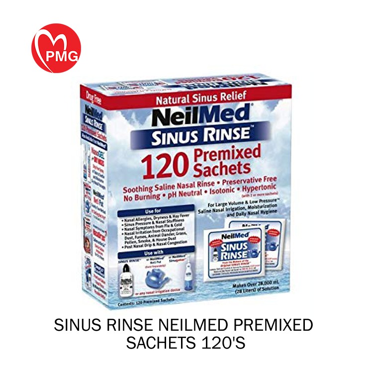 [PMG PHARMACY] Sinus Rinse Neilmed Premixed Sachets 120's Shopee Malaysia