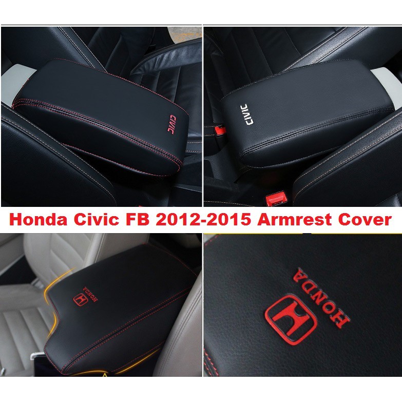 Honda Civic Fb 12 15 Armrest Skin Pu Leather Cover Armrest Cover Honda Cover Shopee Malaysia