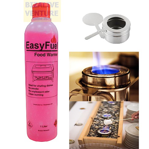 Easy Fuel Food Heating Warmer Gel 1.0Lt | Food Heating Gel | Liter Chafing Dishes | Wax Lilin Buffet | Unggun Api