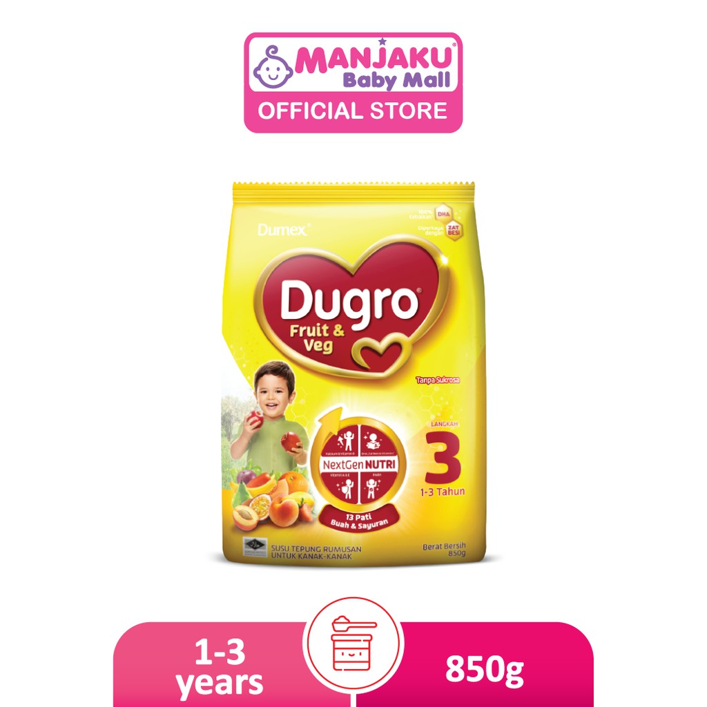 Dumex Dugro 3 Fruit Vege 850g