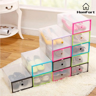 Image of HOT Transparent Plastic Stackable Shoes Storage Box Multifunctional Container