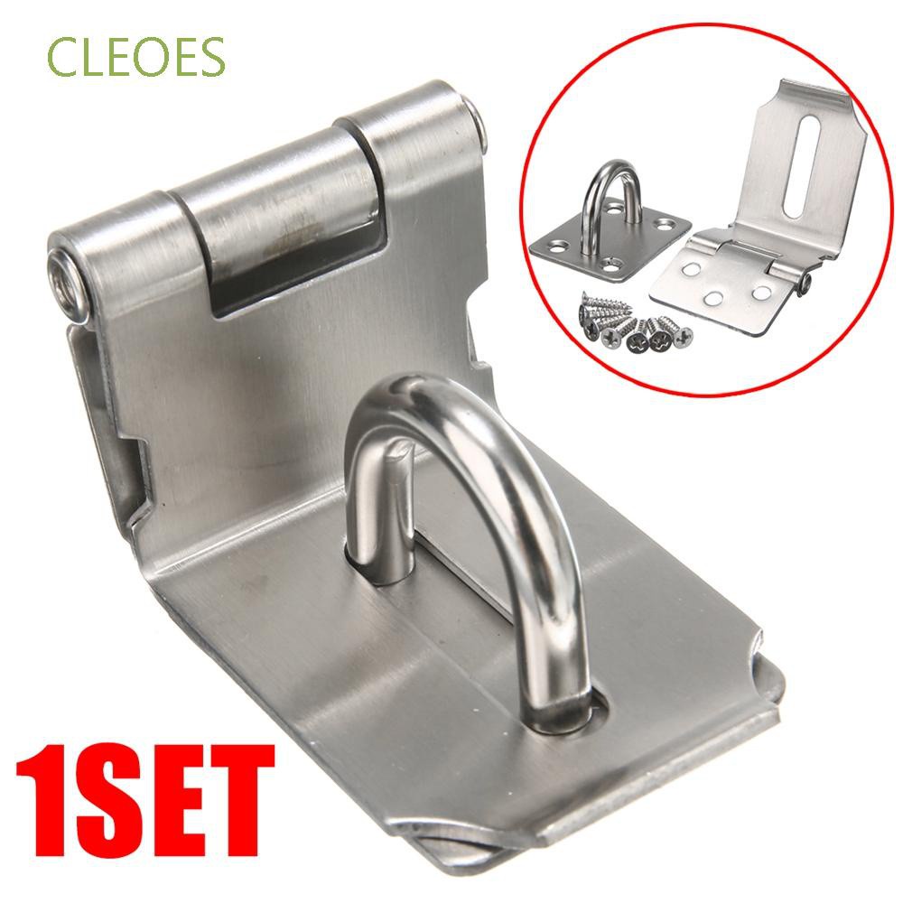 CLEOES Durable Hasp 304 Stainless Steel Household Padlock Clasp Burglar ...