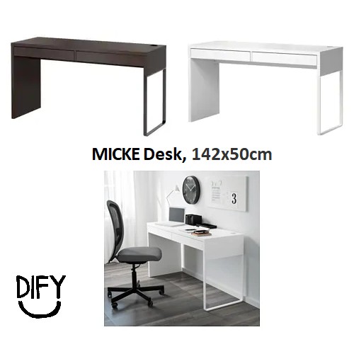 Ready Stock Ikea Micke Desk 142x50cm Shopee Malaysia