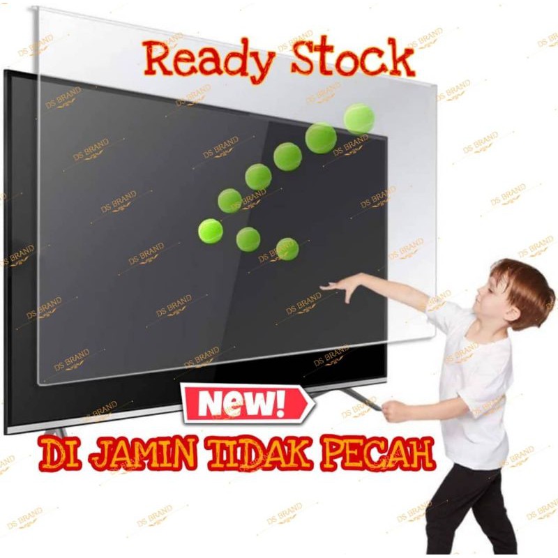 Pelindung Skrin TV Akrilik/Acrylic 70 Inch / Tv Protector Screen / LED / Lcd / Smart Tv Protector Concept Hanger