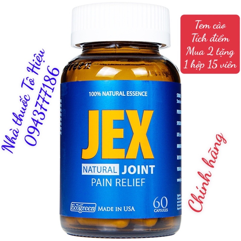 Jex Natural Joint Pain Relief / Jex Max 60 Capsules Bottle Jex