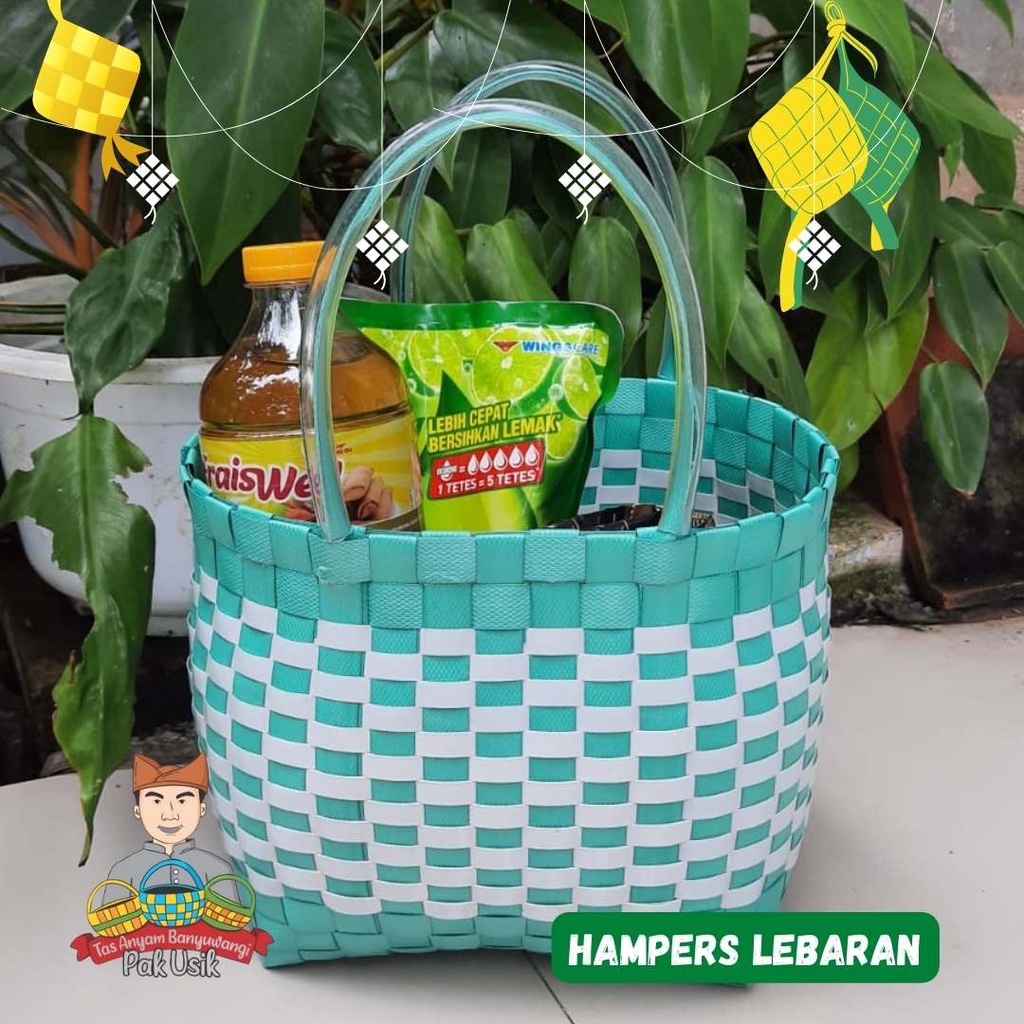 (Lurik_UsBL) Mblenduk Size 22x14x22 cm Eid Hampers/ Woven Bags Woven/ Bags Cute Bags