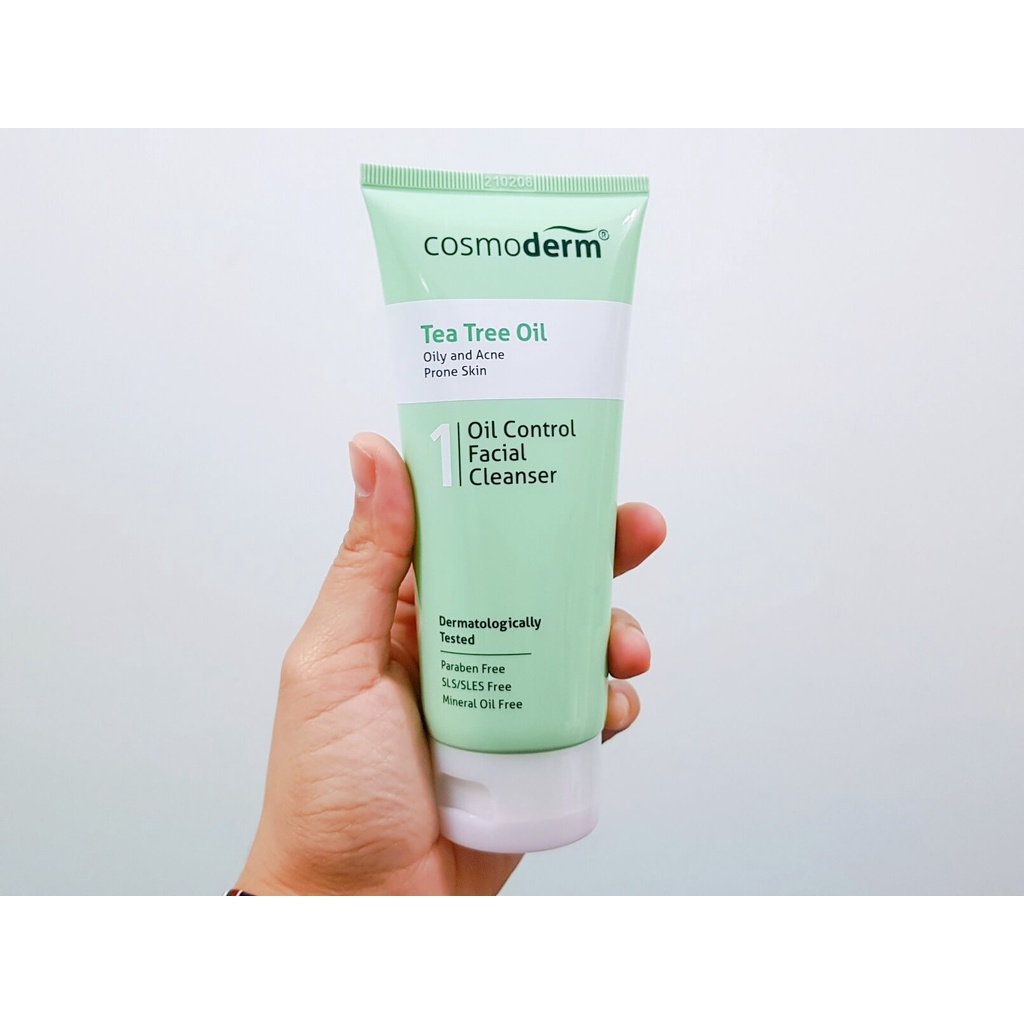 Cosmoderm Tea Tree Oil Facial Cleanser 125ml New Packaging Shopee