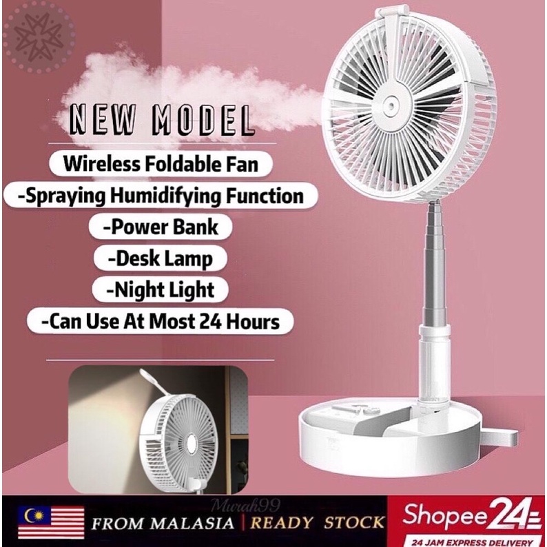 MALAYSIA READY STOCK  Humidifying Fan/USB fan/Table Fan/Portable Fan/Floor Fan/Rechargeable/Kipas Meja