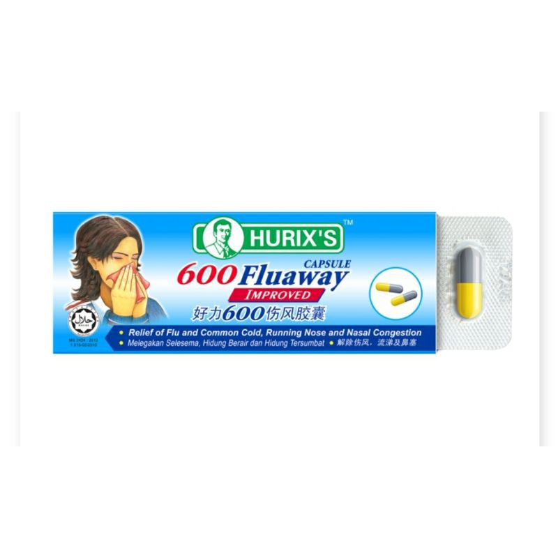 Hurix's 600 Fluaway Selsema 6 biji  Shopee Malaysia