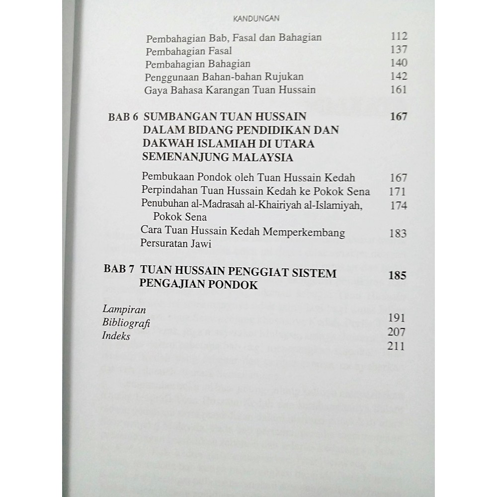 DBP) Tuan Hussain Kedah. Penggiat Sistem Pengajian Pondok di 