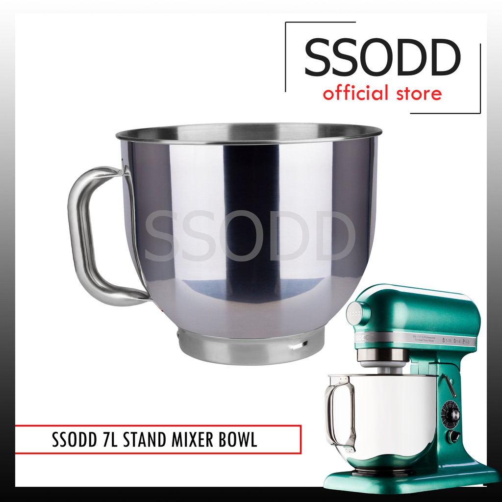 SSODD 7L Stand Mixer Stainless Steel Bowl