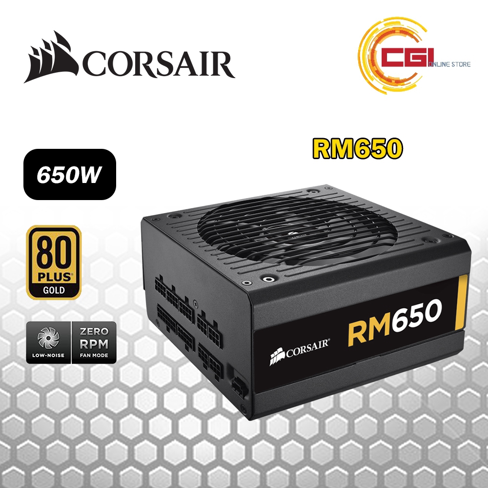 Corsair Rm650 650w 80plus Gold Certified Full Modular Psu Cp 9019