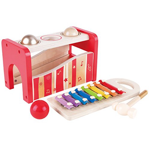 hape early melodies pound and tap bench
