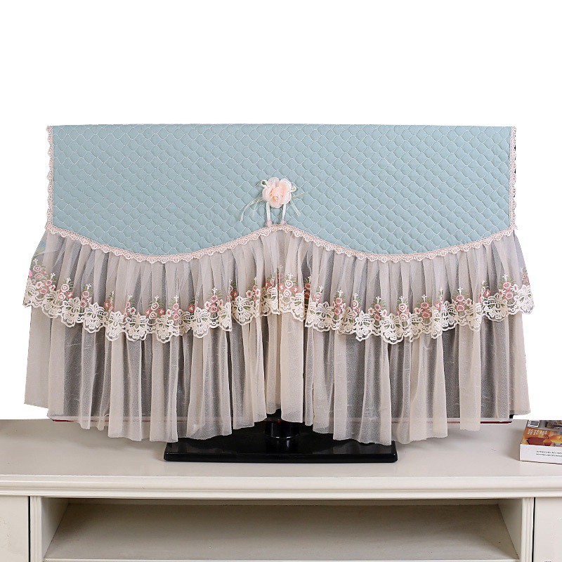 Tv Anti Dust Cover Cabinet Desktop Towel Js0199 Shopee Malaysia