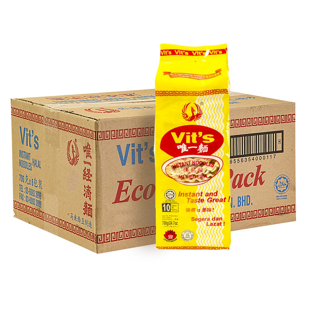 Carton) Vit's Instant Noodles Economy Pack *No Preservative Added* (700g x 6 Packs)*Max 4 carton per order Only | Shopee Malaysia