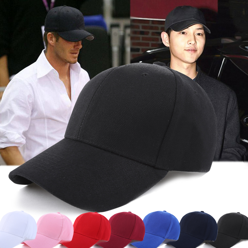 Adjustable Curved Visor New Plain Baseball Cap Hat Solid Color Caps Hats BL3 