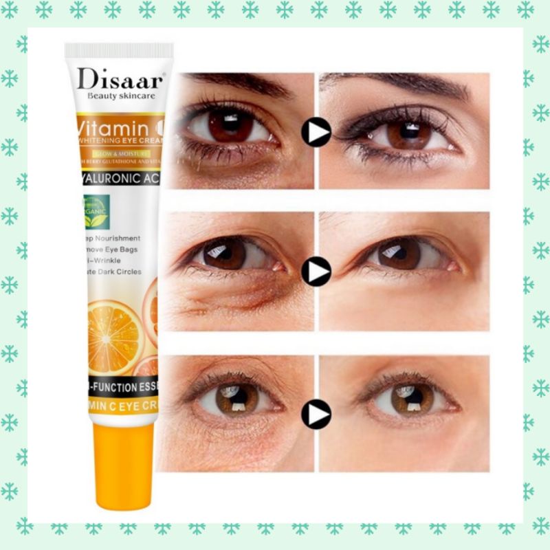 [READY STOCK] DISAAR VITAMIN C EYE CREAM (GLOW & MOISTURE) Shopee