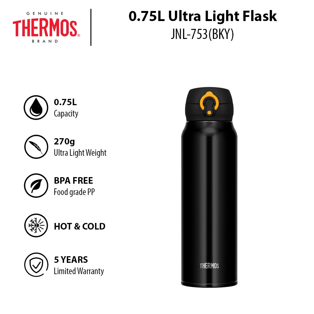 Thermos 0 75l Ultra Light Flask Jnl 753 Shopee Malaysia