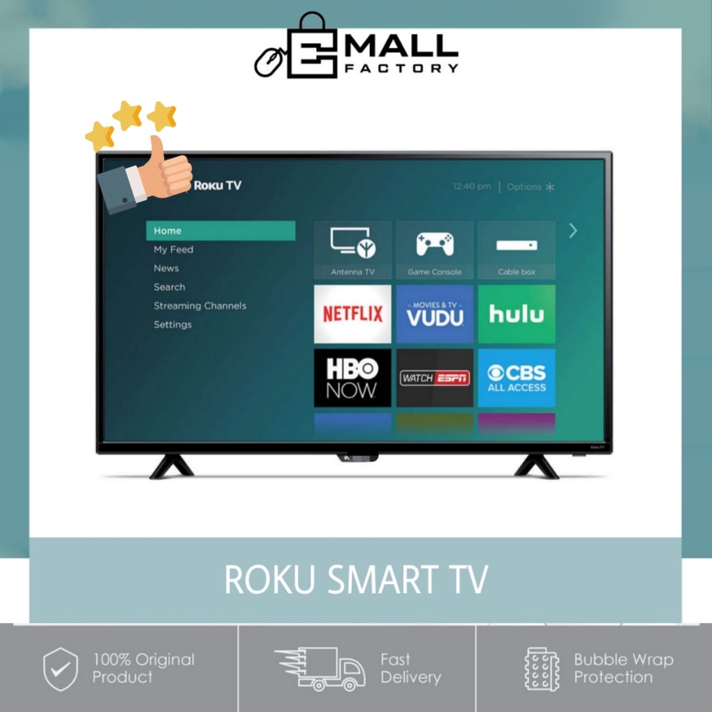 ROKU Smart Tv 24" - 32" HD Roku Smart TV 720P HD Led Television Refurbished (Random)