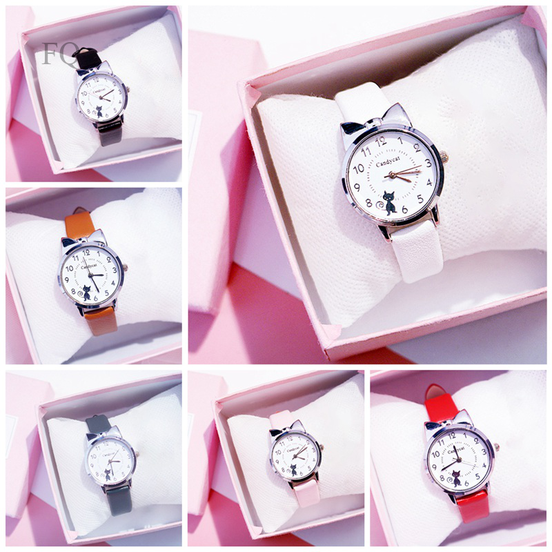 Kids Watches Students Children Pink Watch Girls Leather Kids Watches Students Children Pink Watch Girls Leather
