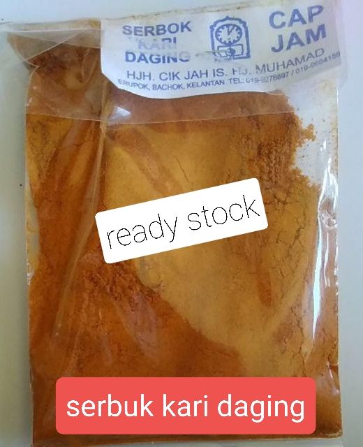 REMPAH GULAI/KARI CAP JAM SERBUK REMPAH TERSOHOR DI KELANTAN (35gm 