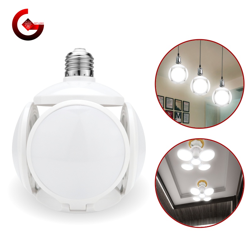 Got Liang LED Folding Light Bulb 40W E27 Football UFO Bulb Lamp 360 degrees AC 220V LED Spotlight Light Cold/Warm White