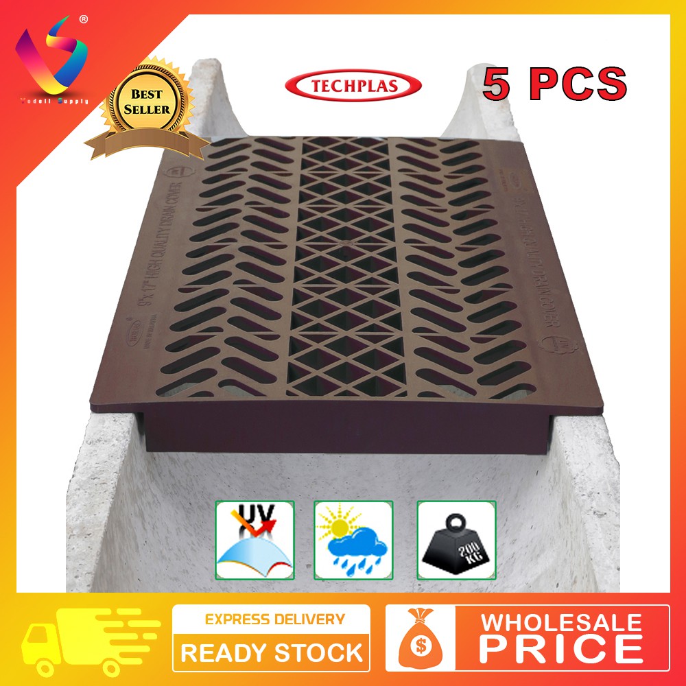 5pcs-techplas-drain-cover-9-x-17-uv-protect-pvc-brown-shopee