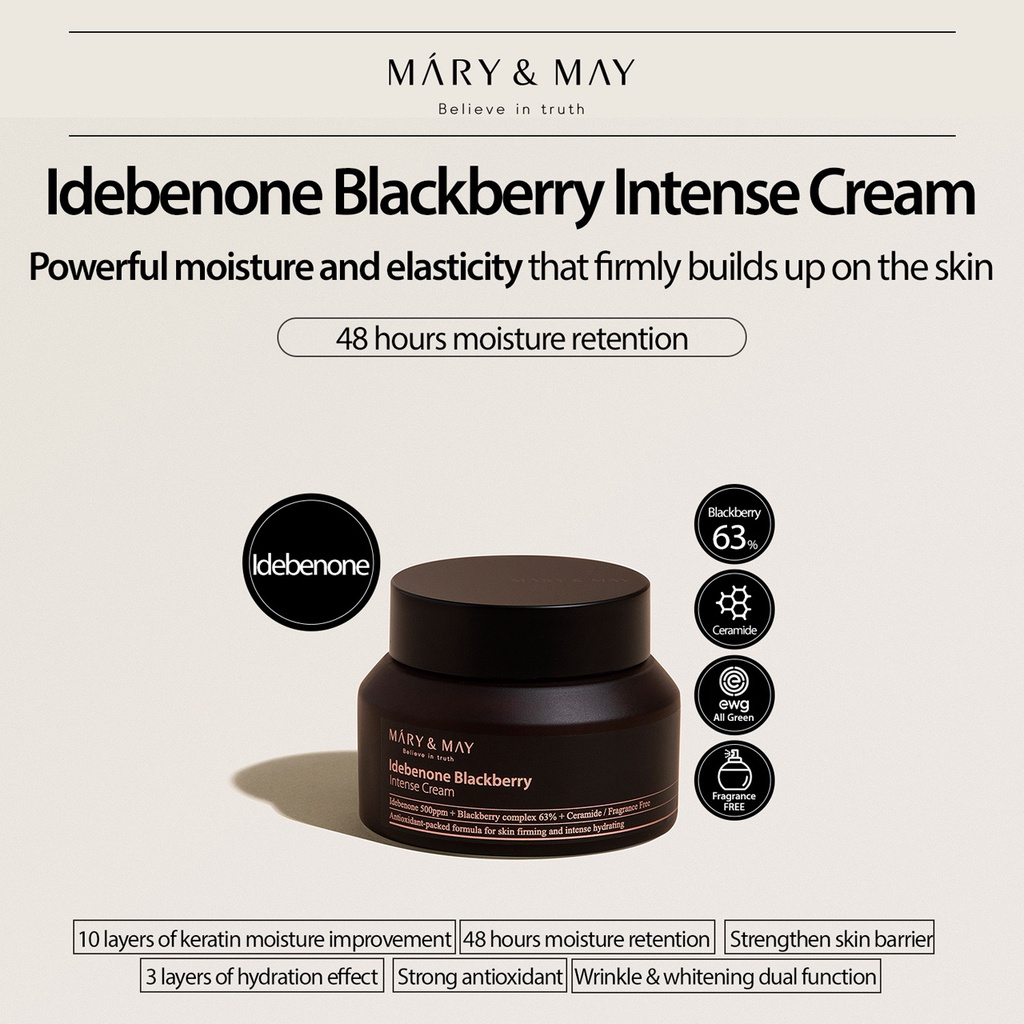 Mary&May Idebenone + Blackberry Complex Intensive Total Care Cream (70g) Shopee Malaysia