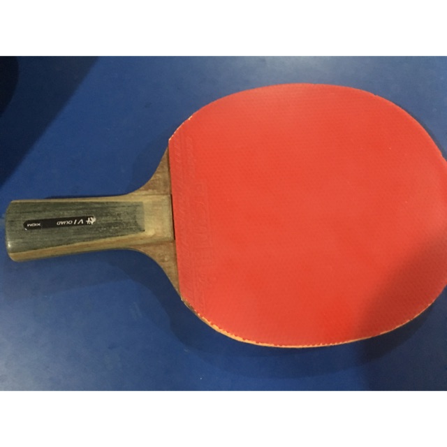 Ready Stock Used Genuine Xiom V1 Quad Penhold Table Tennis Racket Shopee Malaysia