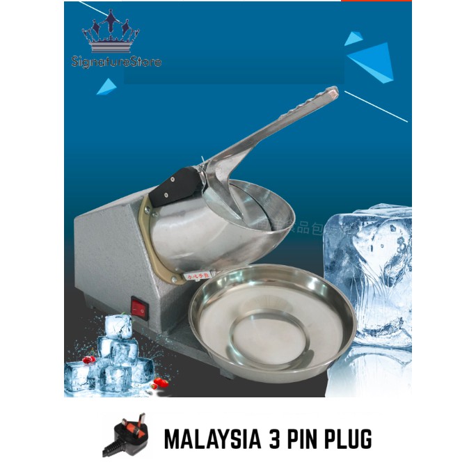 [Malaysia Plug] 2 Blades Ice Crusher Mesin ABC Ice Shaver Heavy Duty Commercial