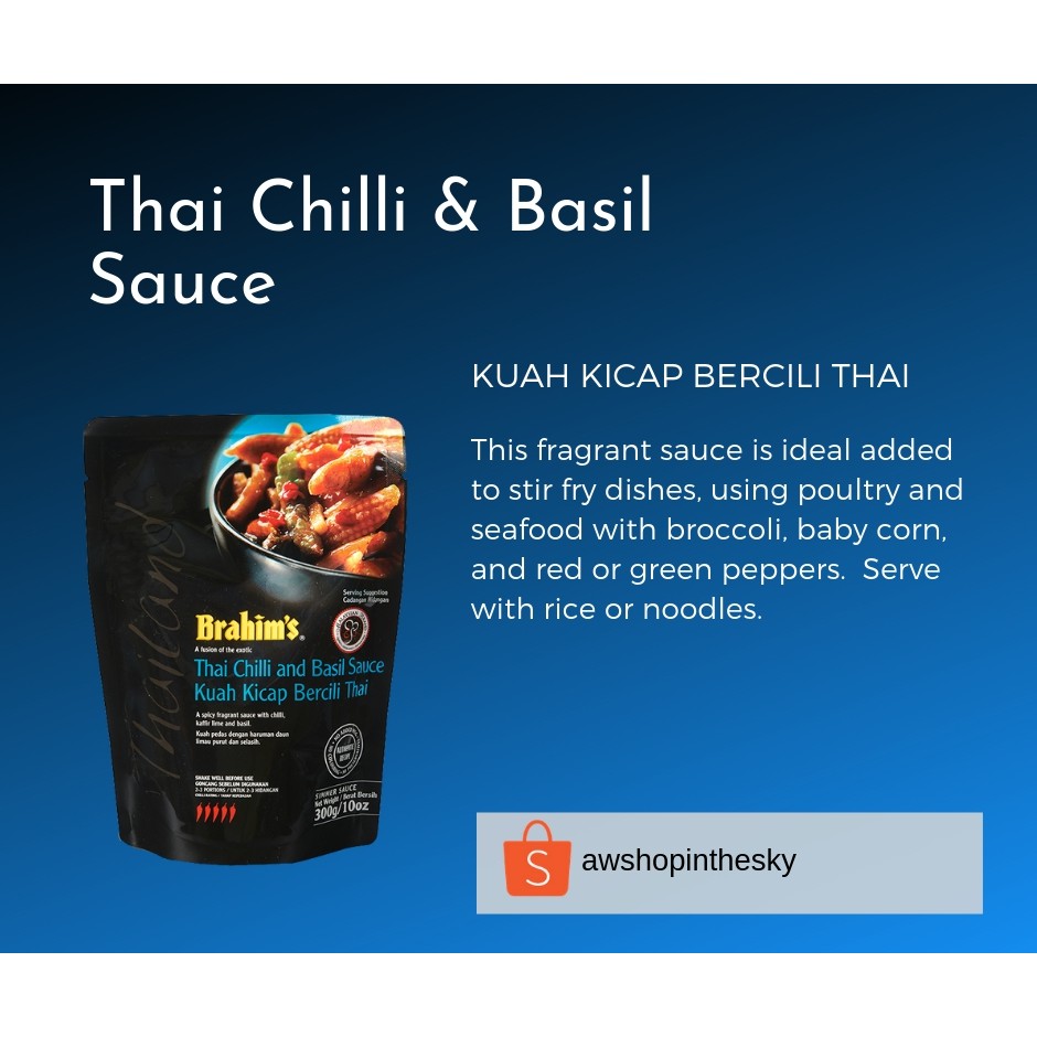 THAI CHILLI & BASIL SAUCE (Kuah Kicap Bercili Thai) Shopee Malaysia