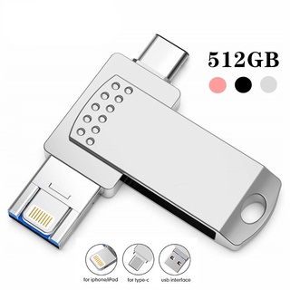 3in1 OTG USB Pendrive Flash Drives 512GB External Drive for Type-C / Computer / Laptop / PC