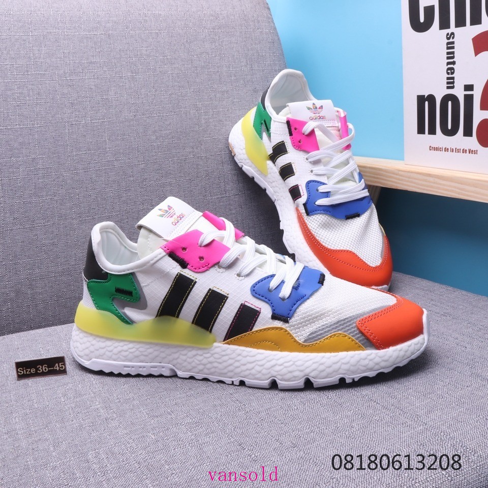 adidas rainbow reflective shoes