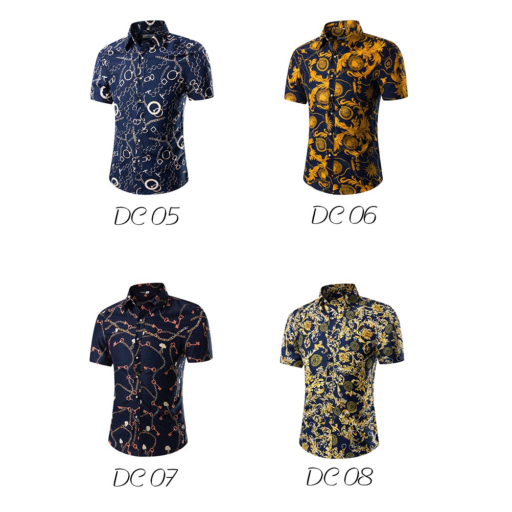  kemeja  lelaki  bunga k51a men shirt baju  batik kurta jeans 