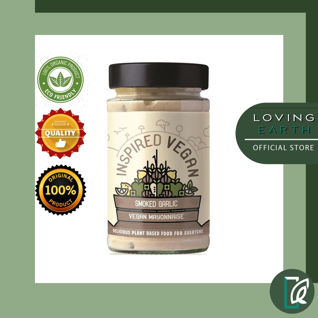 INSPIRED VEGAN SMOKED GARLIC MAYONNAISE/205G (IMPORTED FROM UK