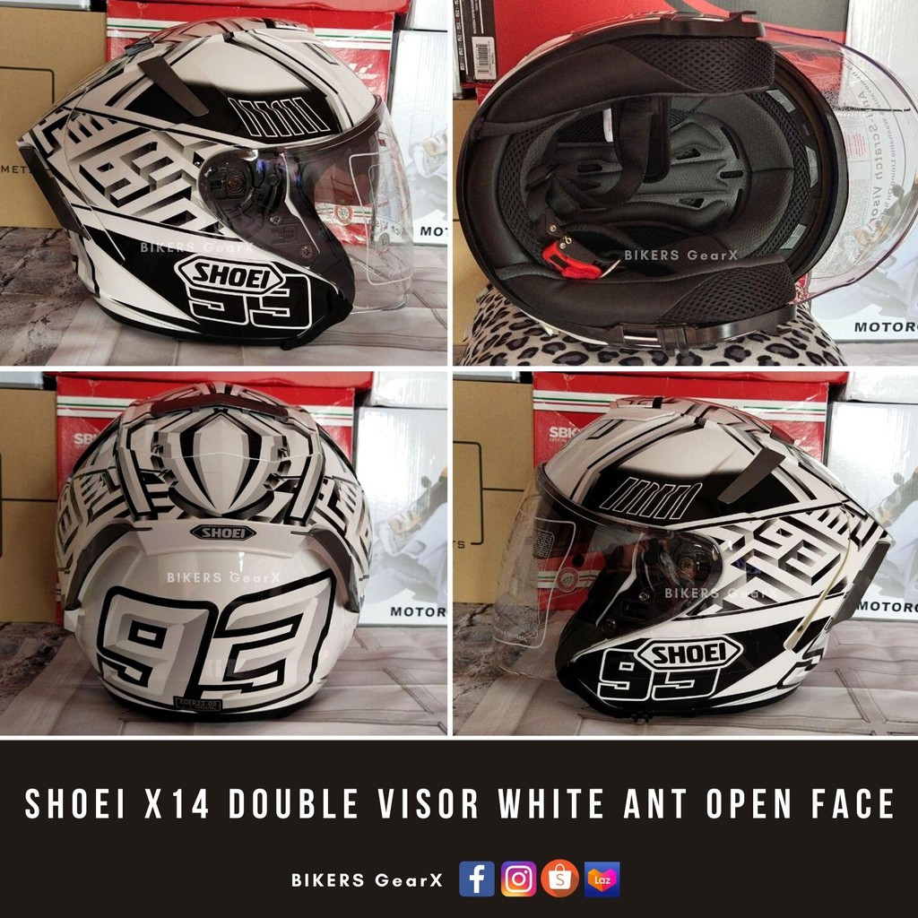 shoei x14 open face