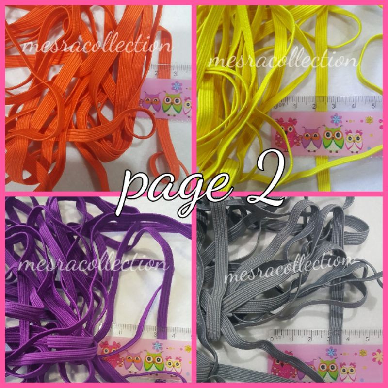 PAGE 2 Getah elastik colourful warna warni Ready stock pelbagai warna ...