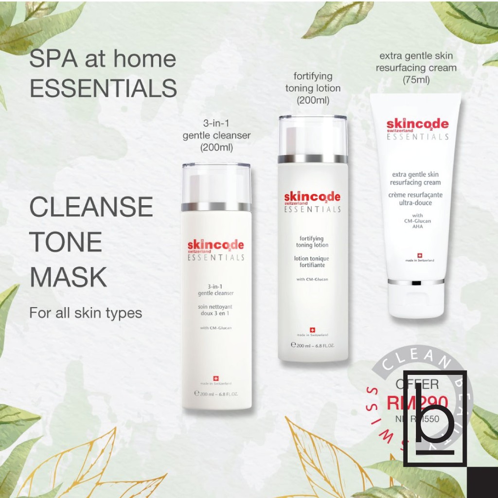 skincode 3 in 1 gentle cleanser