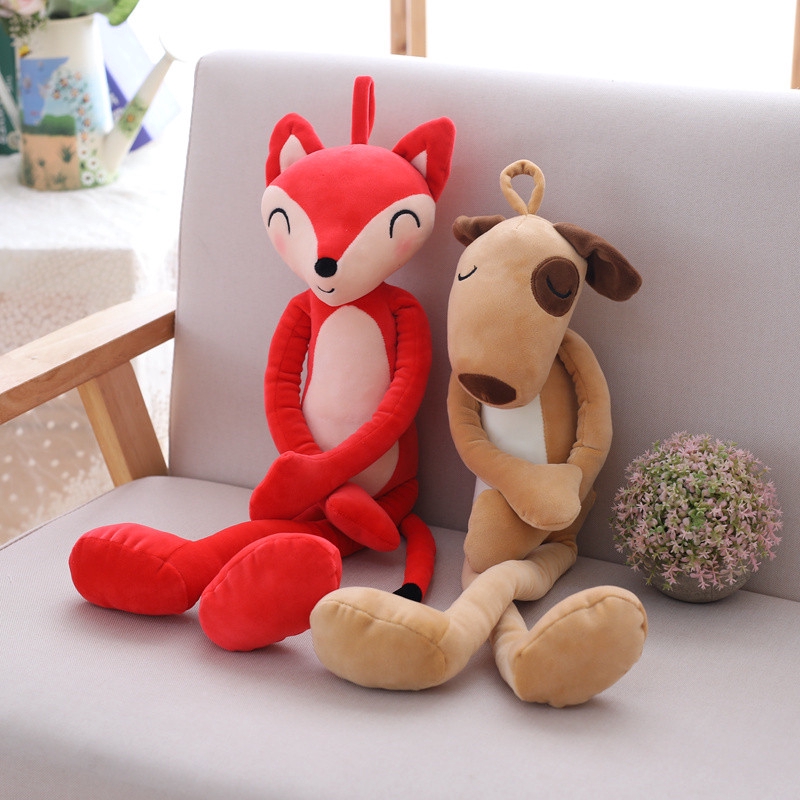 fox plush pillow