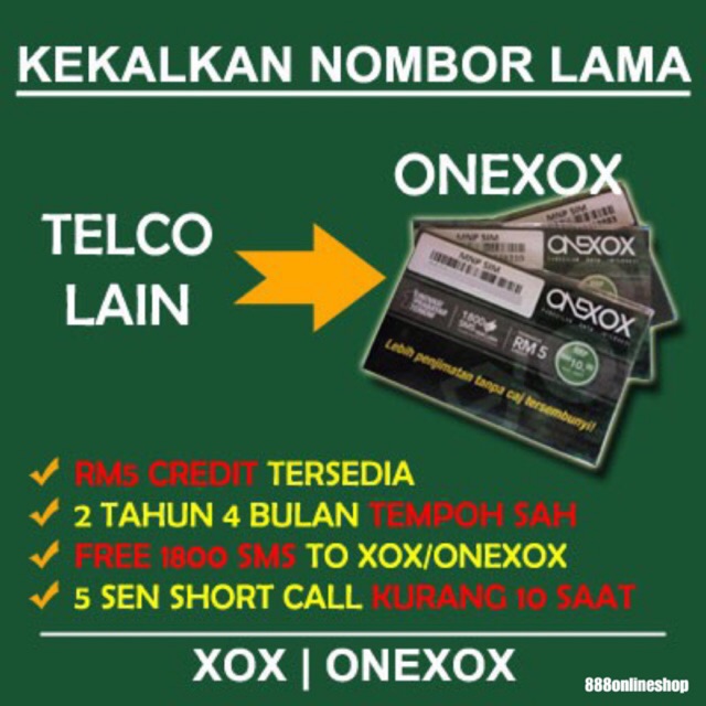 Onexox Mnp Port In To Onexox 28 Months Validity Shopee Malaysia