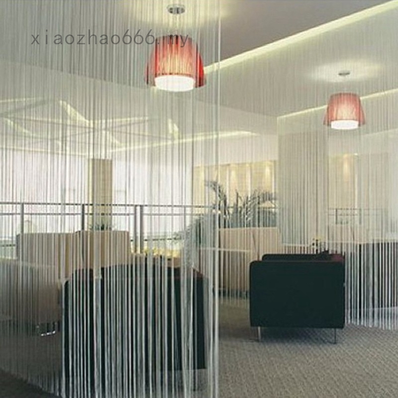 Beaded Chain String Curtain Door Fly Screen Room Divider Solid