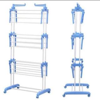 Penyidai baju  besi beroda Portable Clothes Drying Rack 3 