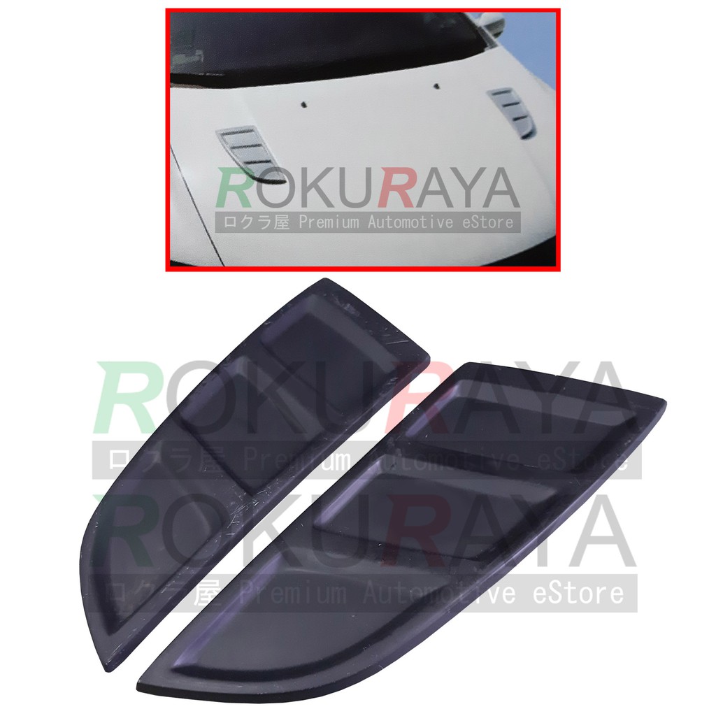 Honda Civic Mugen Rr Style Fiberglass Universal Bonnet Side Air Scoop Decorative 2 Pieces 28cm Length X 12cm Width Shopee Malaysia