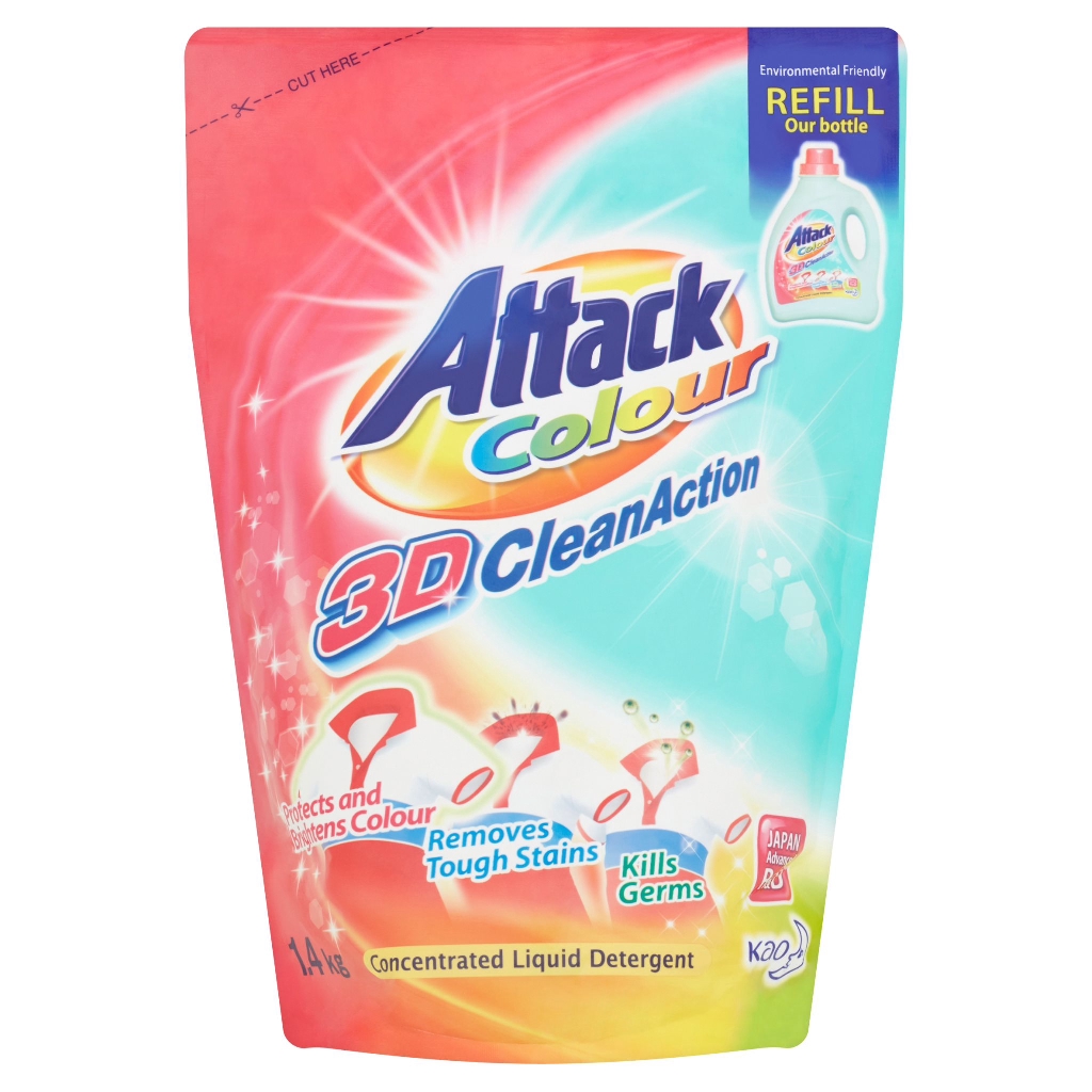 Attack Colour Liquid Detergent Refill (1.4kg)